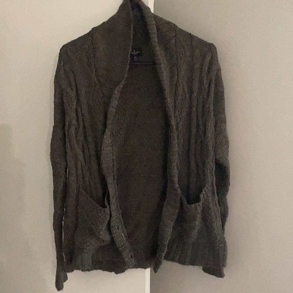 Grey cardigan